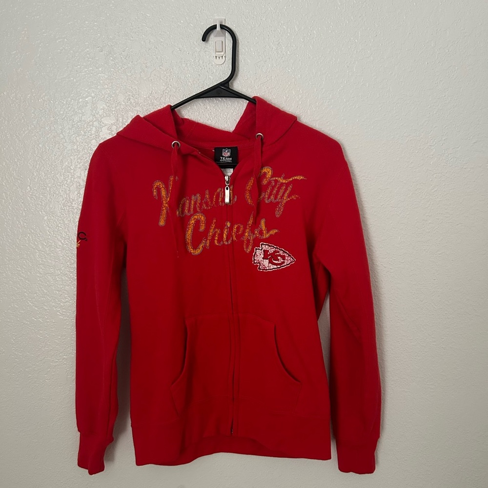 NFL Kansas city Chiefs zip up with hood!